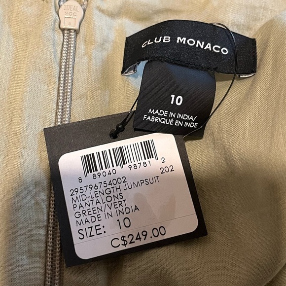 CLUB MONACO Mid-Length Jumpsuit – Size 10 – NWT - Picture 2 of 11